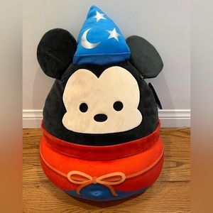 Disney Squishmallows Mickey Sorcerer’s Apprentice 20” Brand New Hard To Find